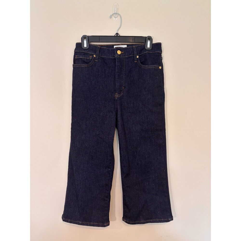 Frame Le Boot Cut Dark Capri Jeans